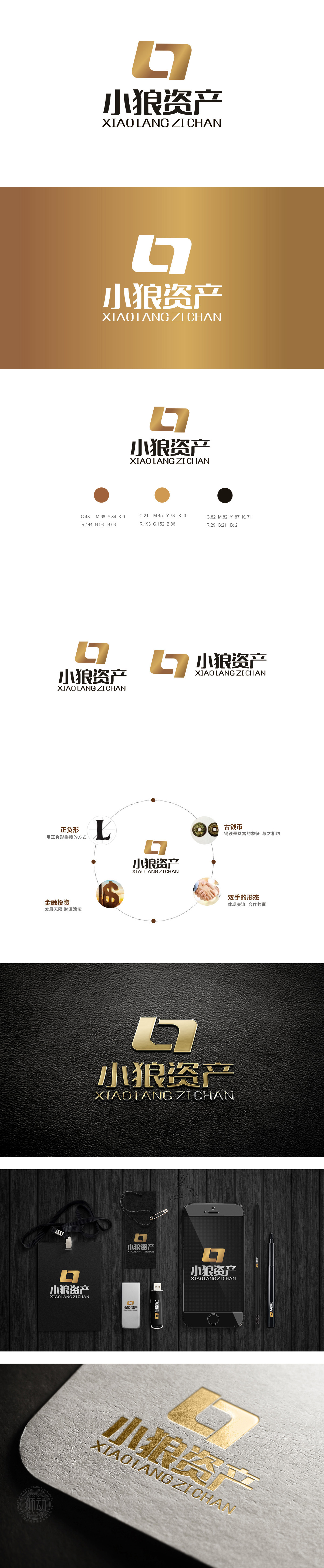 小狼资产金融LOGO设计