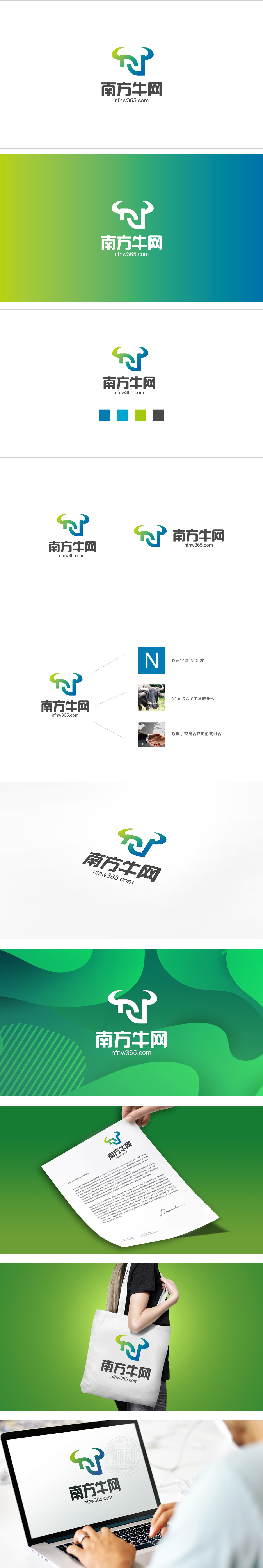 南方牛网 互联网/线上平台 LOGO设计