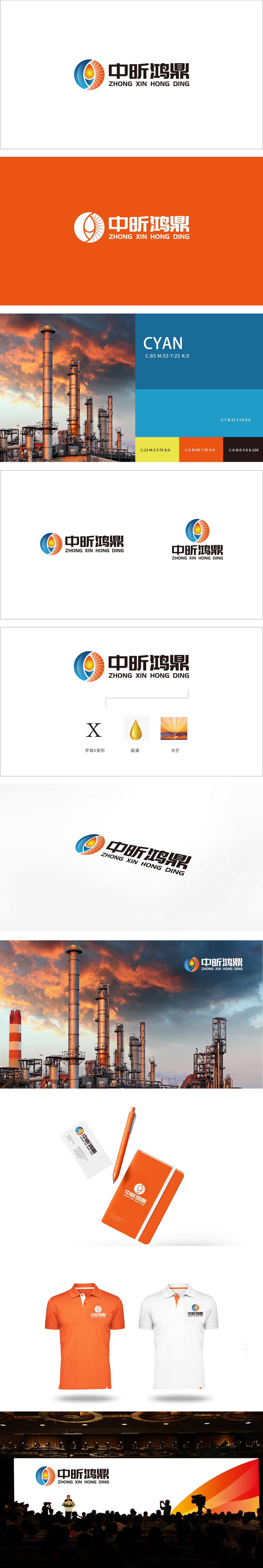 中昕鸿鼎化工能源LOGO设计