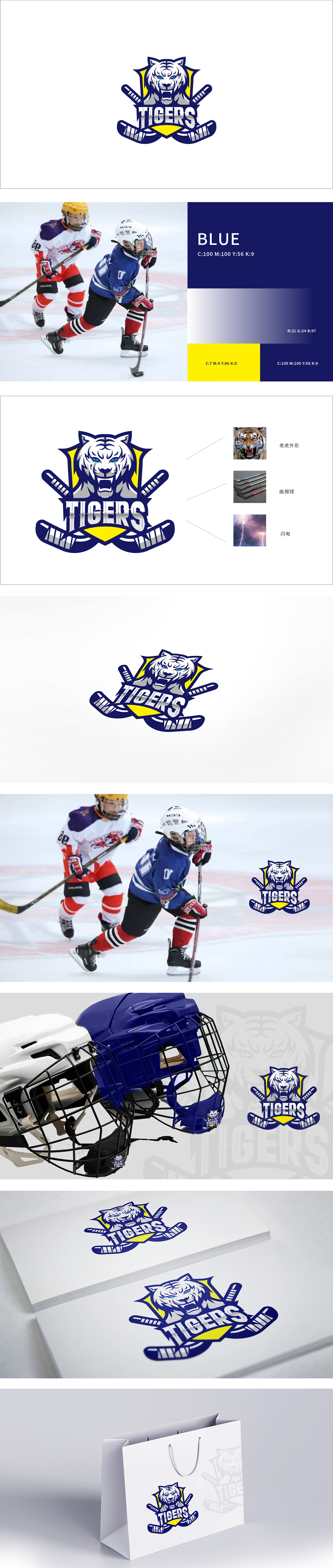 Tigers冰球 教育/培训 LOGO设计