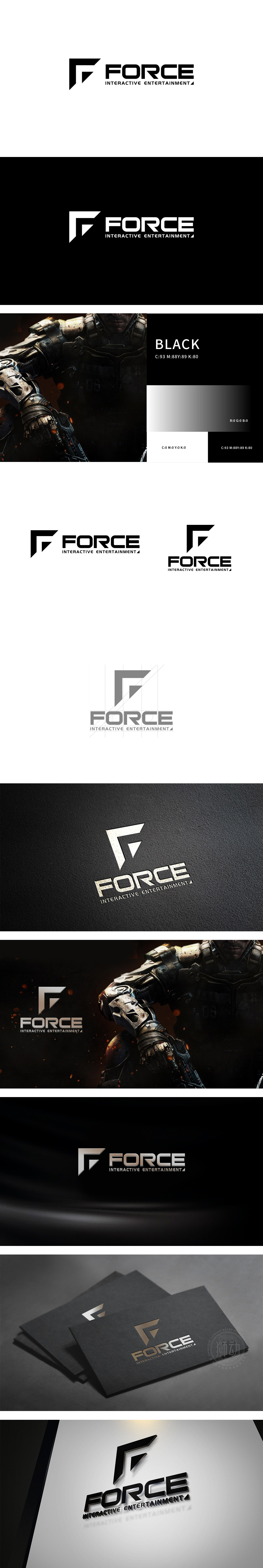 原力互娱 娱乐/文化 LOGO设计