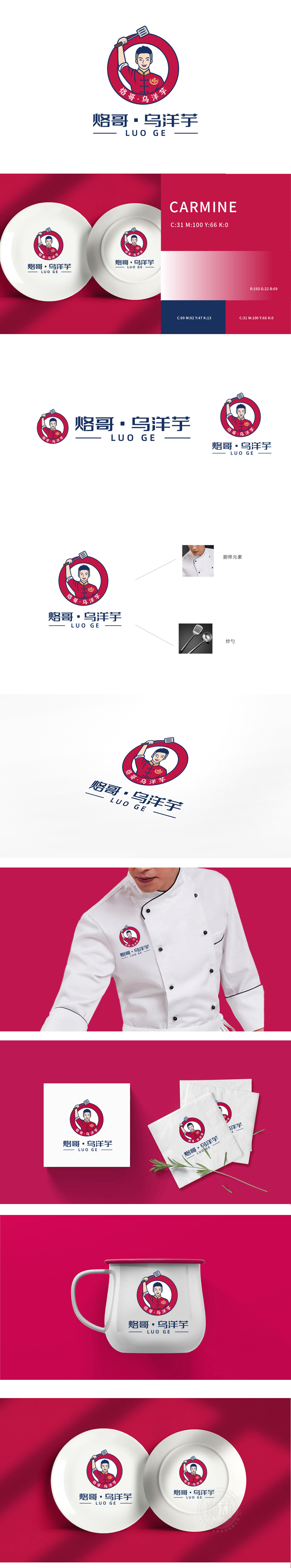 烙哥•乌洋芋 餐饮 吉祥物设计