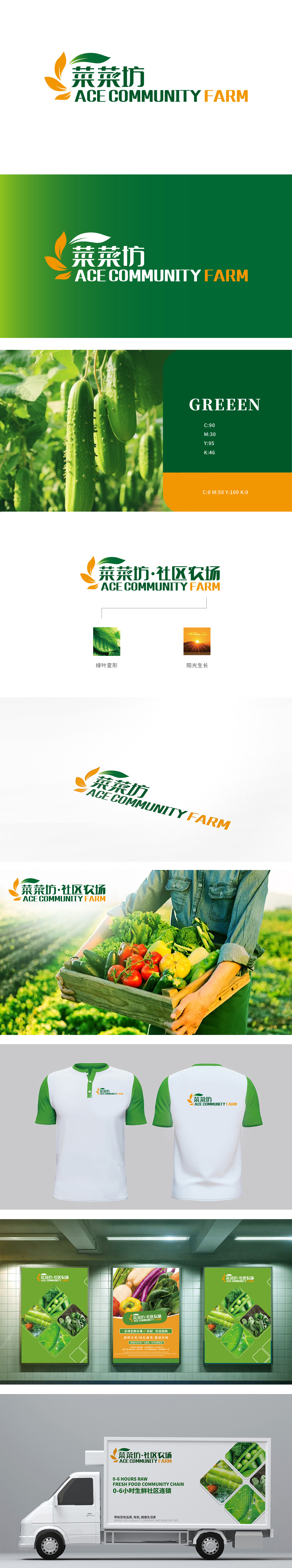 菜菜坊 生鲜/农产品 LOGO设计