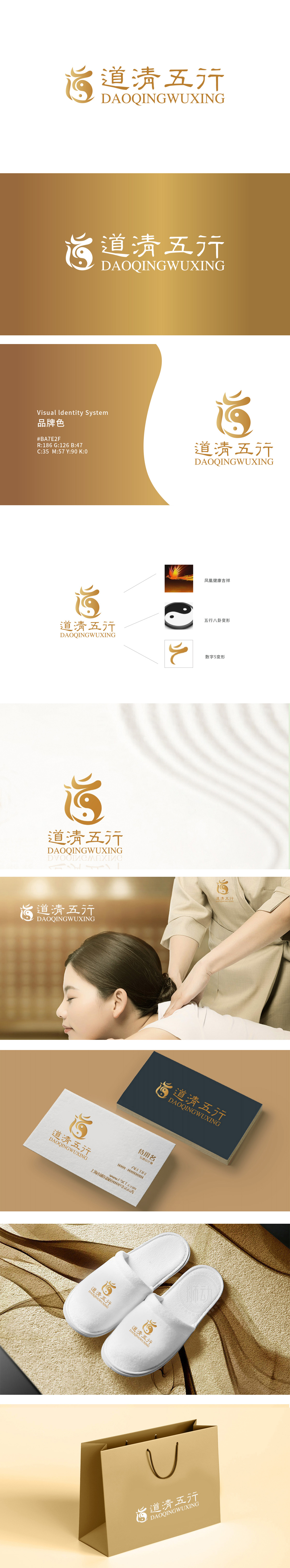 道清五行 保健品 LOGO设计