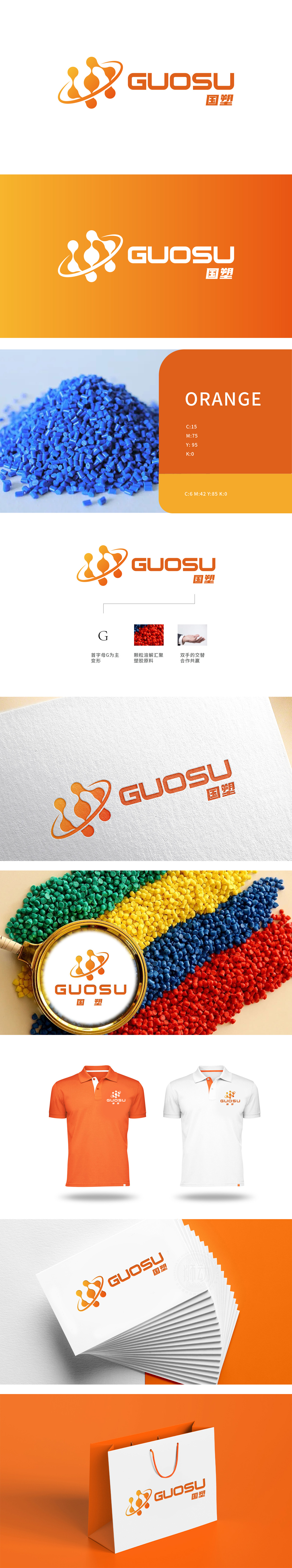 国塑 建材 LOGO设计