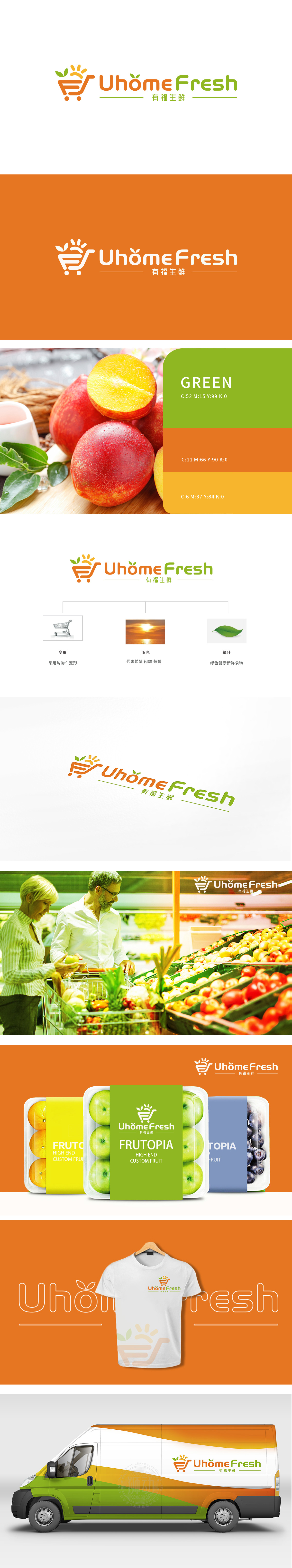 有福生鲜 百货商超 LOGO设计