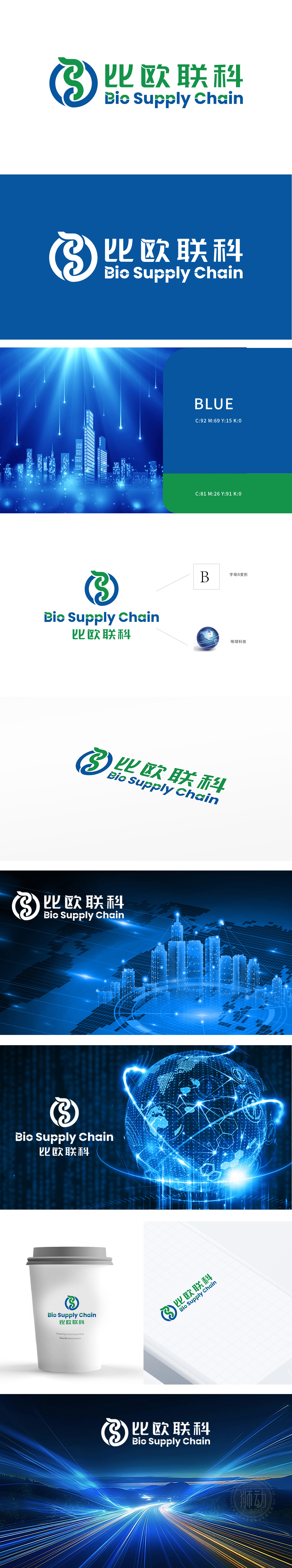 Bio Supply Chain IT/软件/研发 LOGO设计