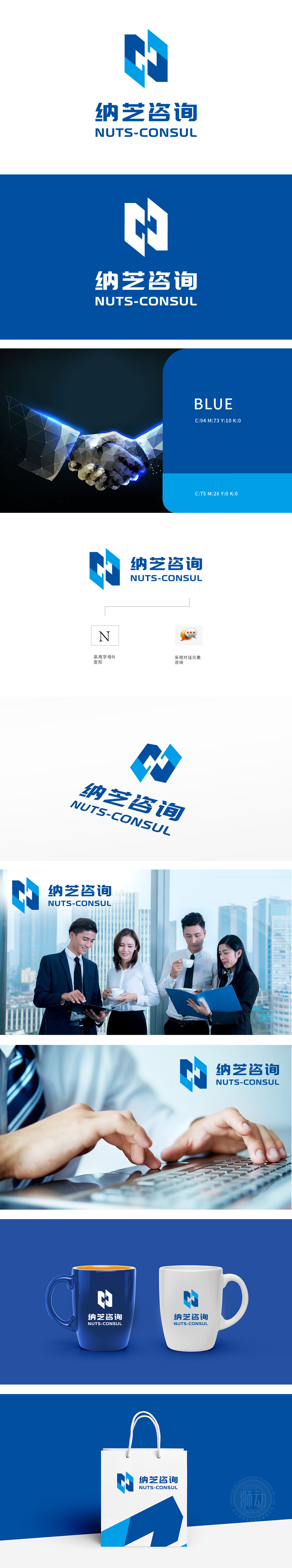 纳芝 商业咨询 LOGO设计