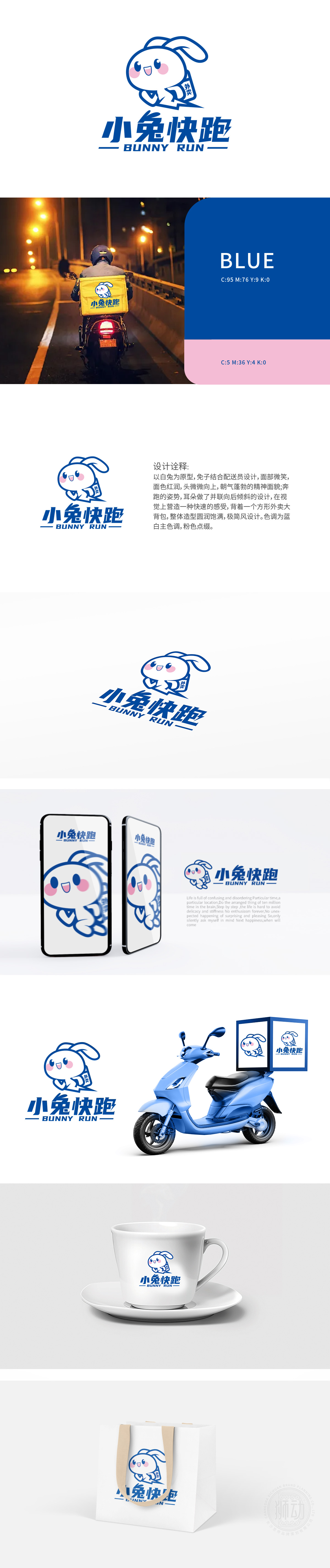 小兔快跑 吉祥物设计