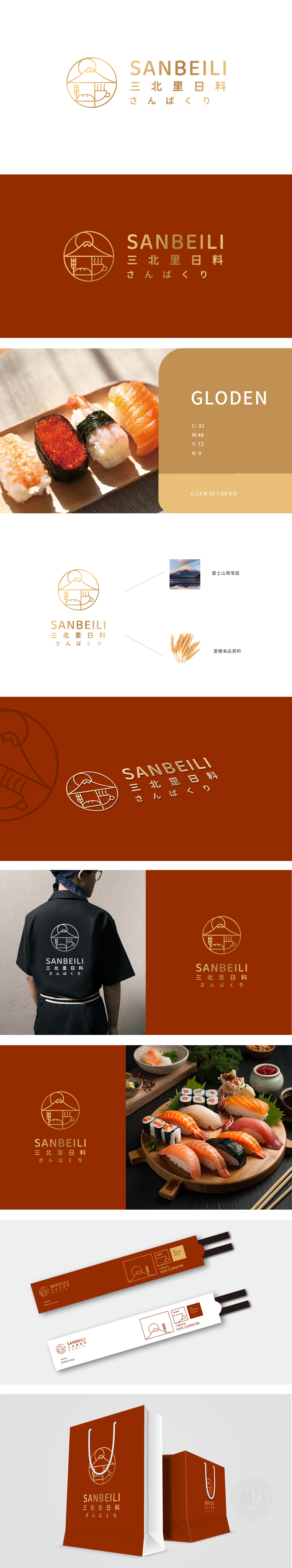 尚三北里 餐饮 LOGO设计