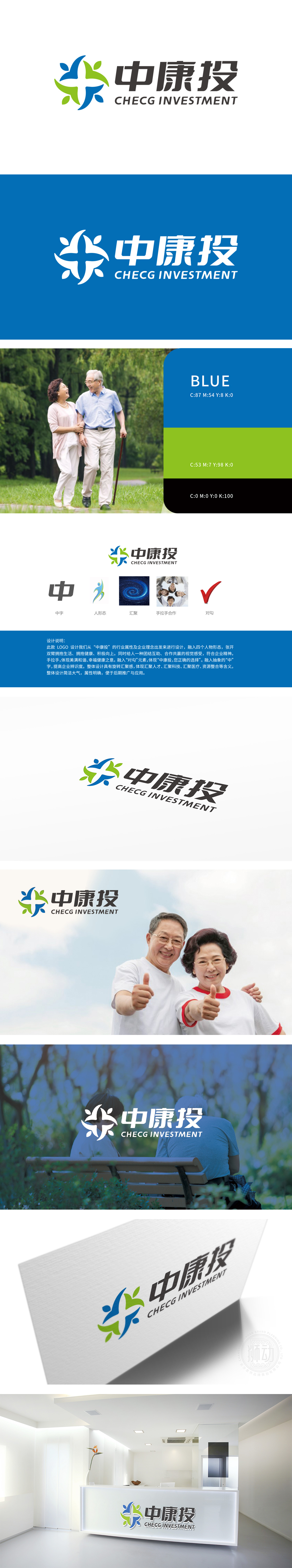 中康养 保健品 LOGO设计