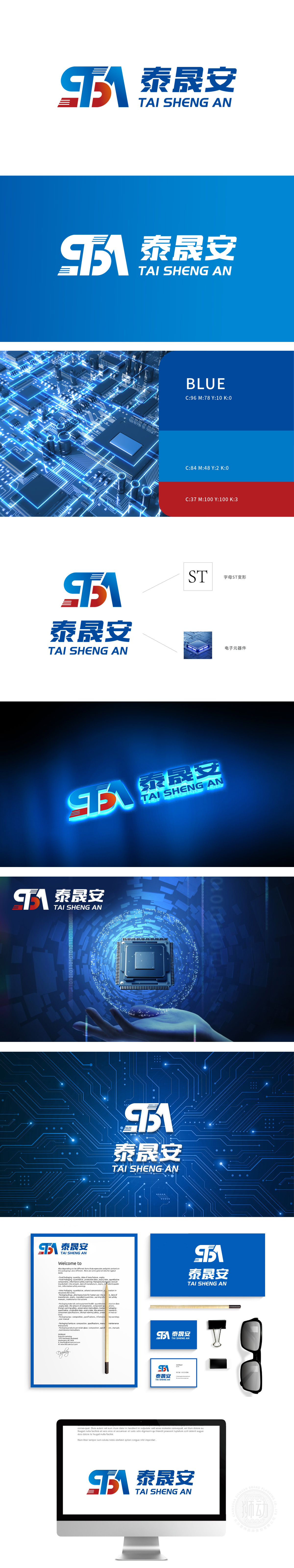 泰晟安 IT/软件/研发 LOGO设计