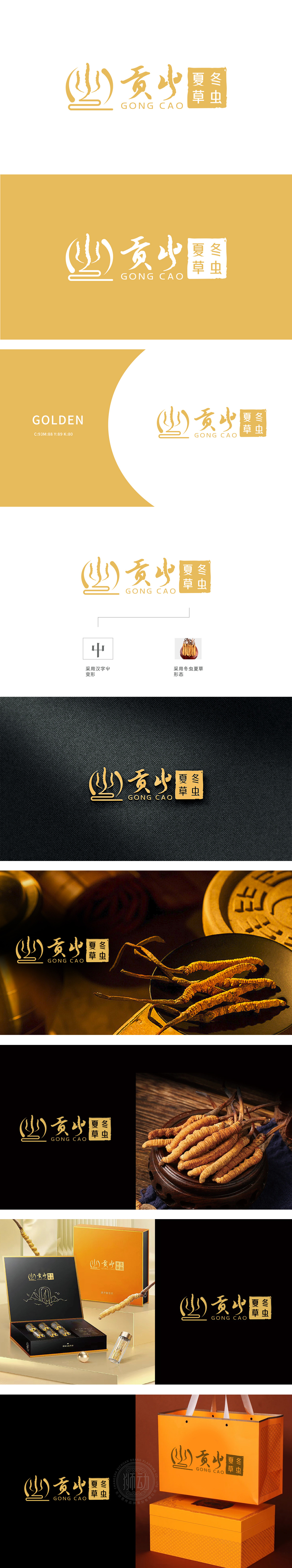 贡屮 保健品 LOGO设计