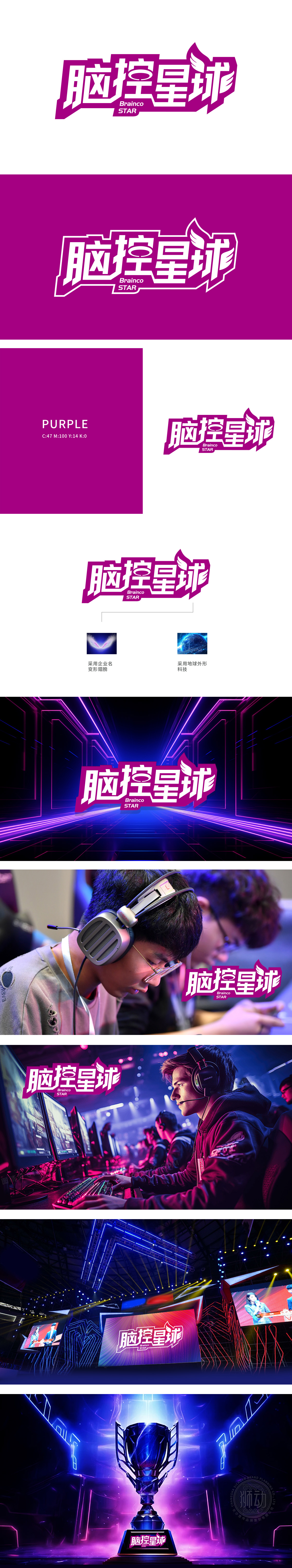 脑控星球 教育/培训 LOGO设计