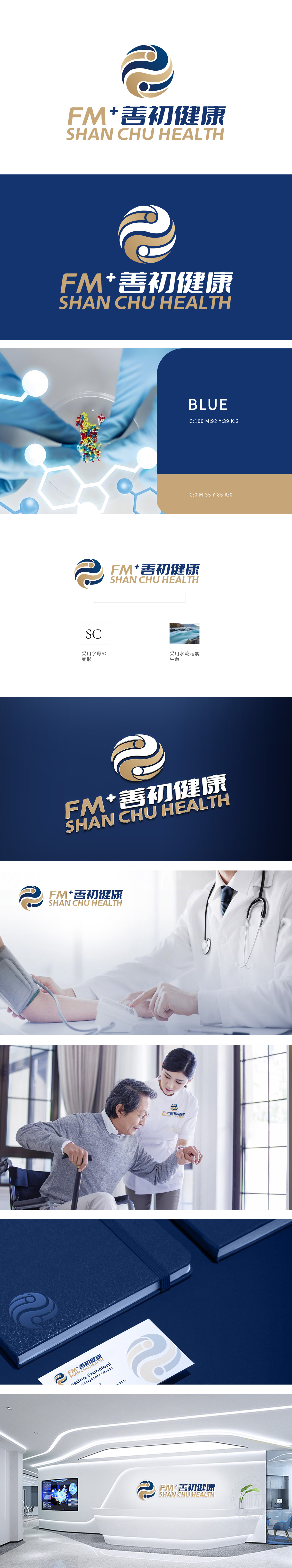 善初健康 LOGO设计