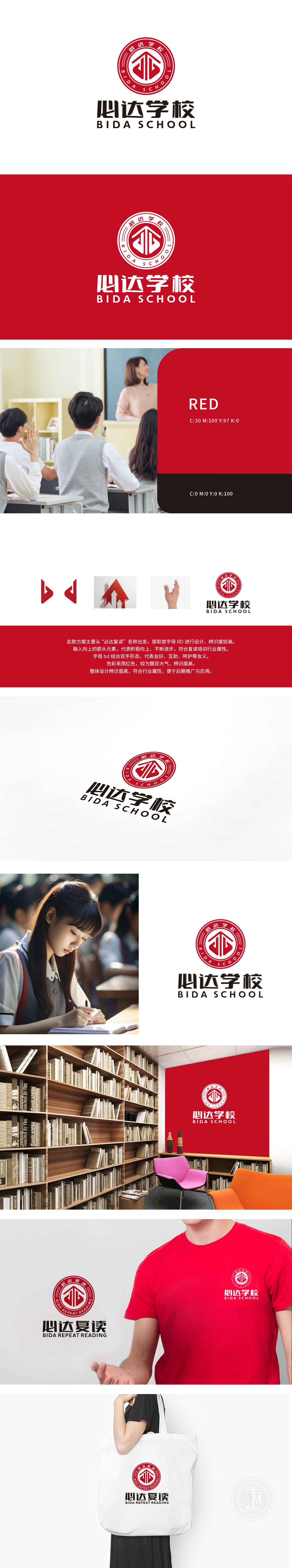 必达复读 教育/培训 LOGO设计