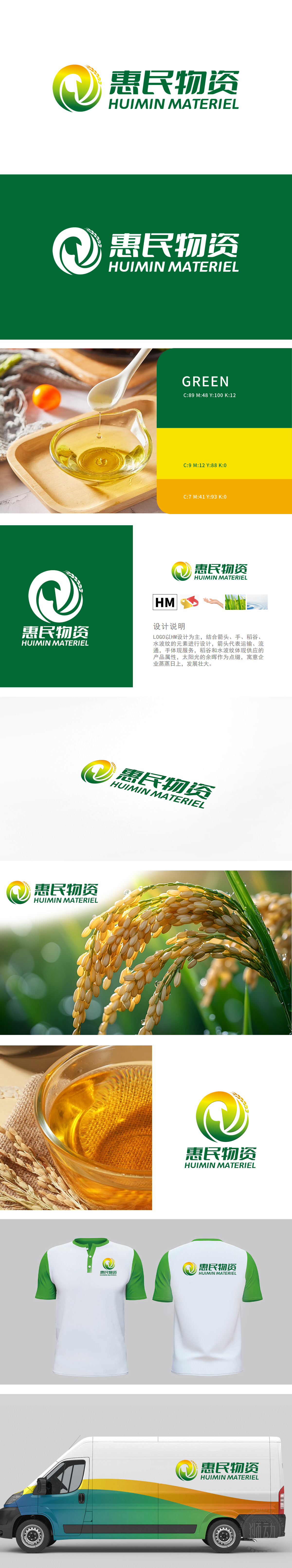 惠民物资 农牧渔业 LOGO设计