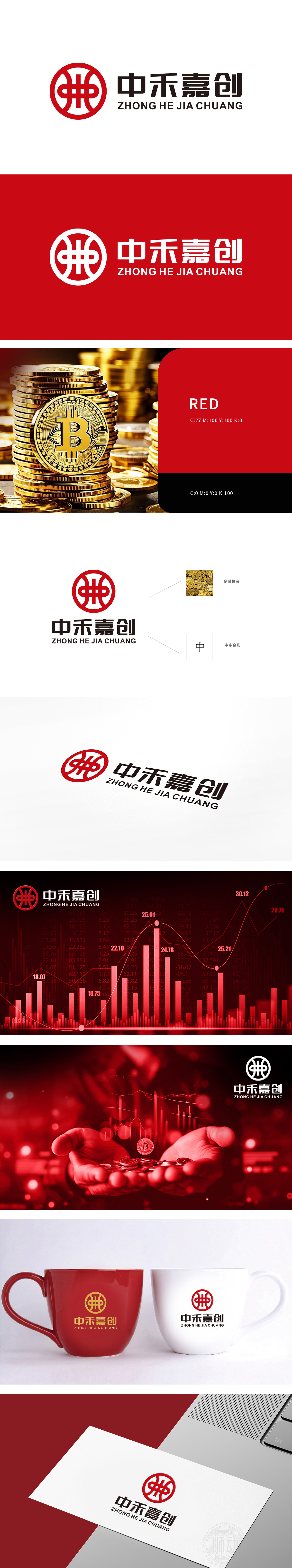 中禾嘉创 金融财务 LOGO设计