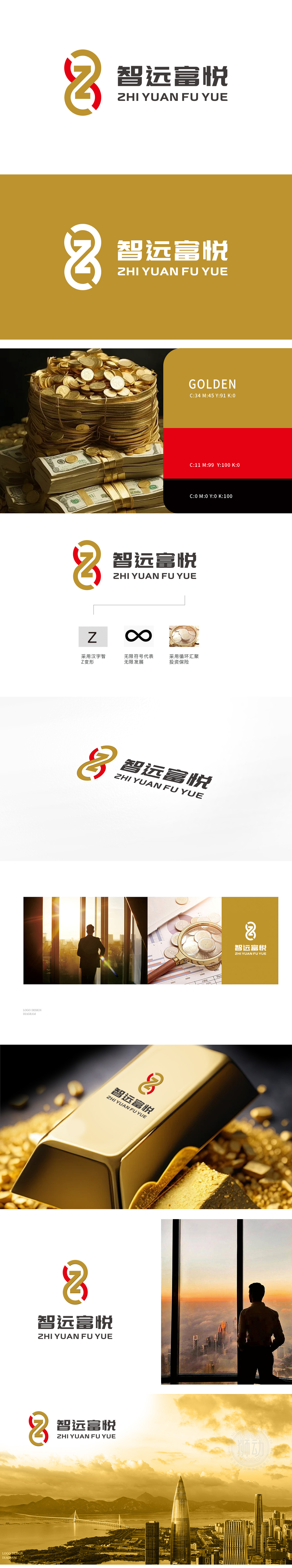 智远富悦 金融财务 LOGO设计