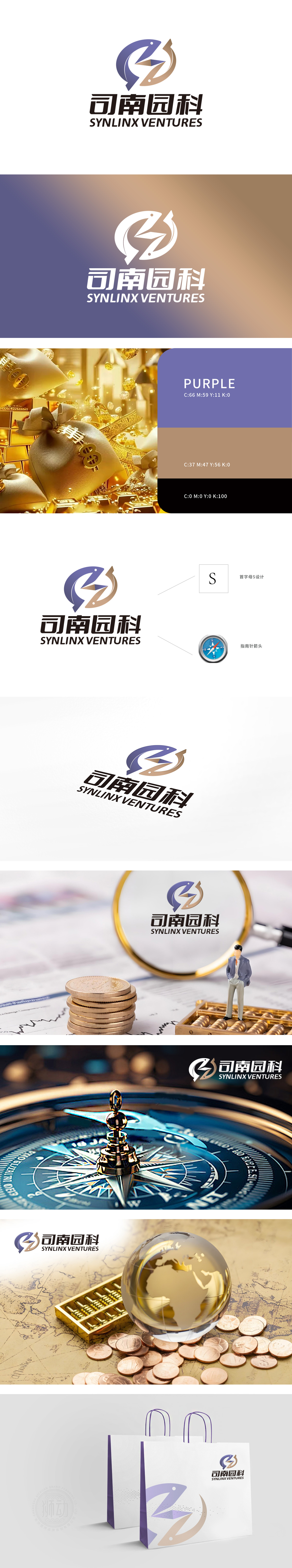 司南园科 金融财务 LOGO设计