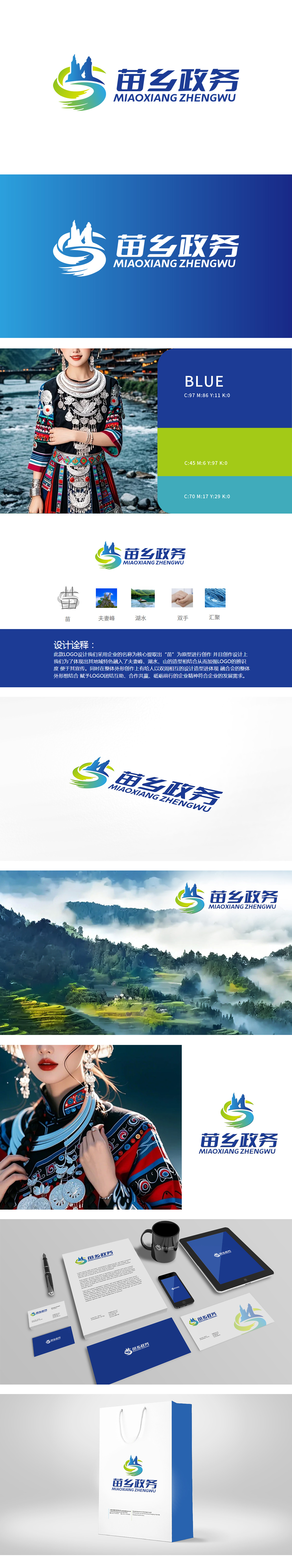 苗乡政务 政府/公益组织 LOGO设计