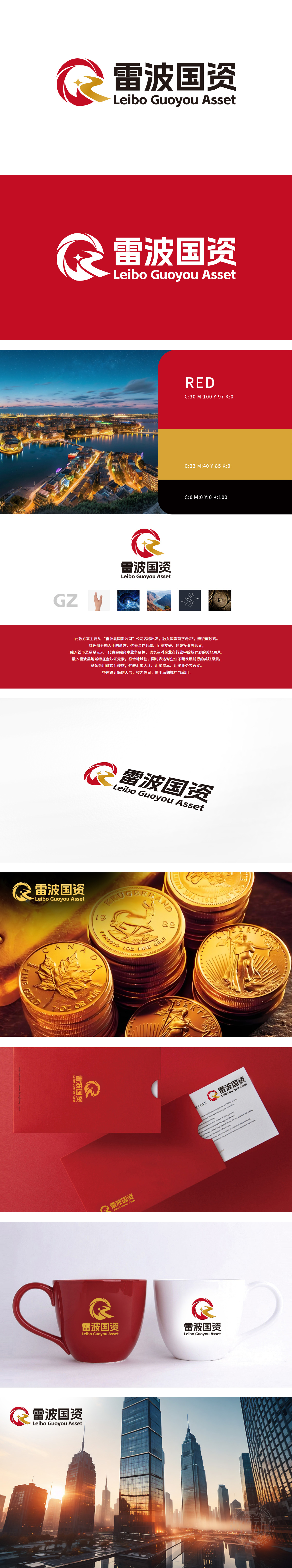 雷波县国资公司 综合型企业 LOGO设计