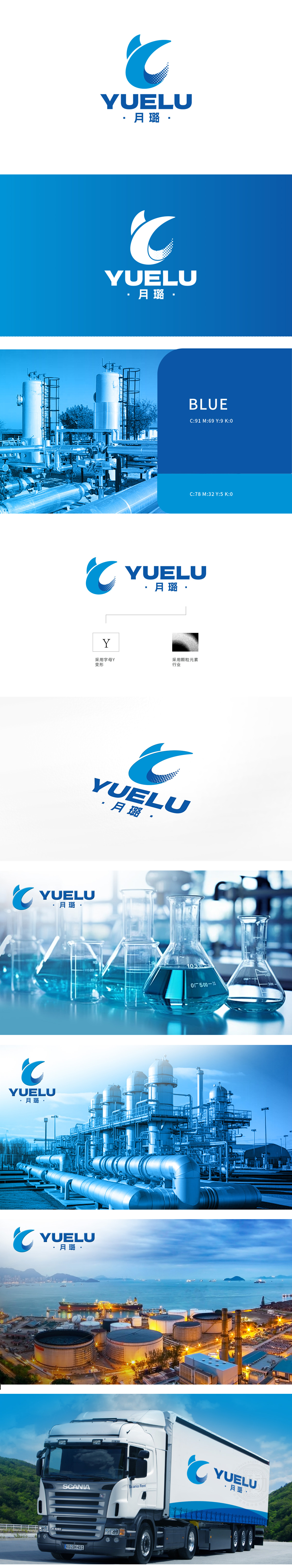 月璐 化工/能源 LOGO设计