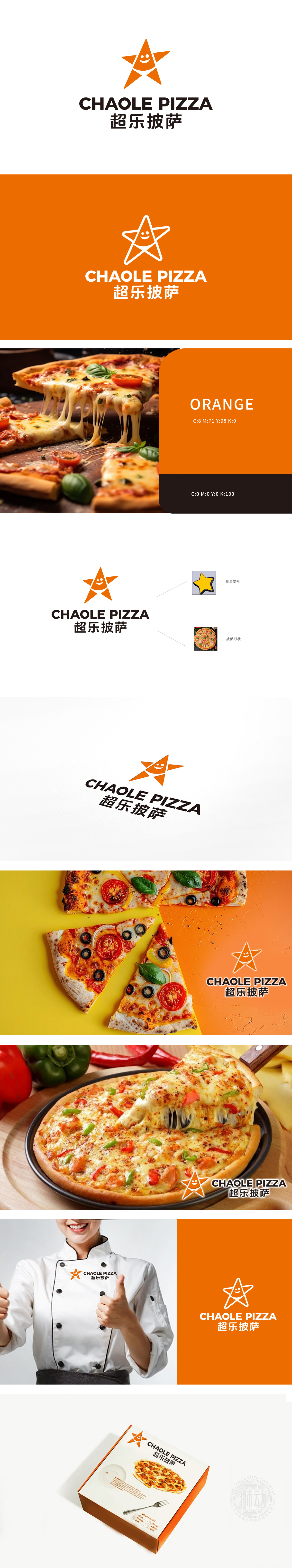 超乐披萨 餐饮 LOGO设计