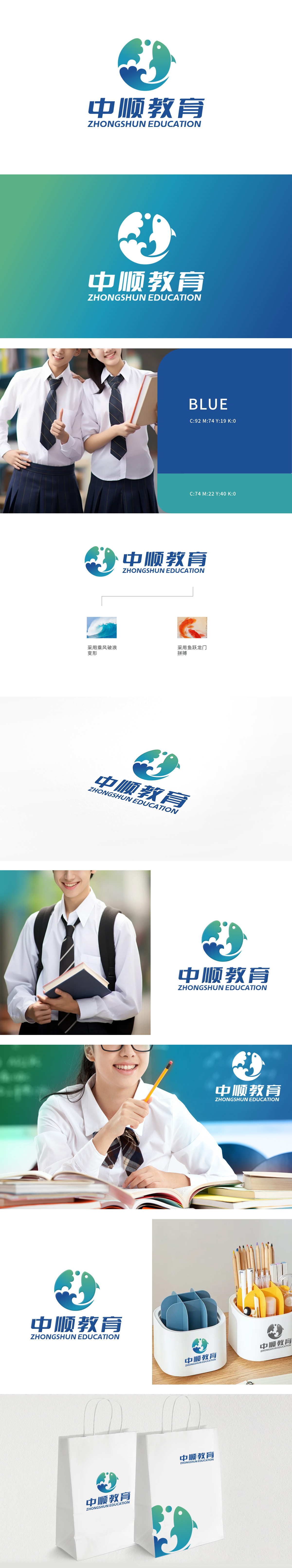中顺教育 教育/培训 LOGO设计