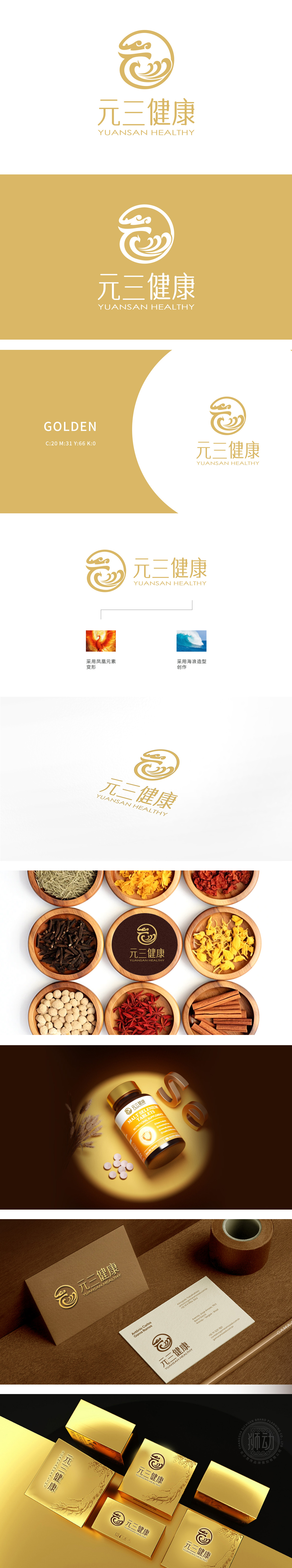 元三 保健品 LOGO设计