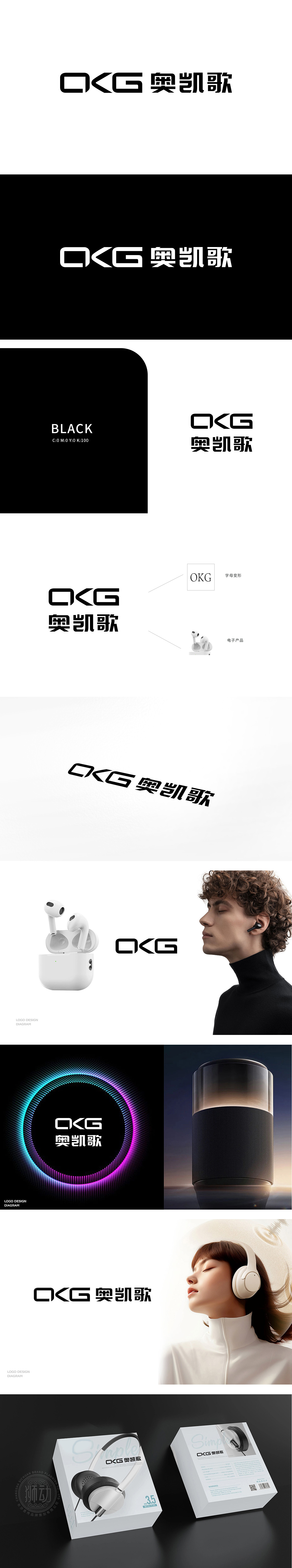 奥凯歌 电子/家电产品 LOGO设计