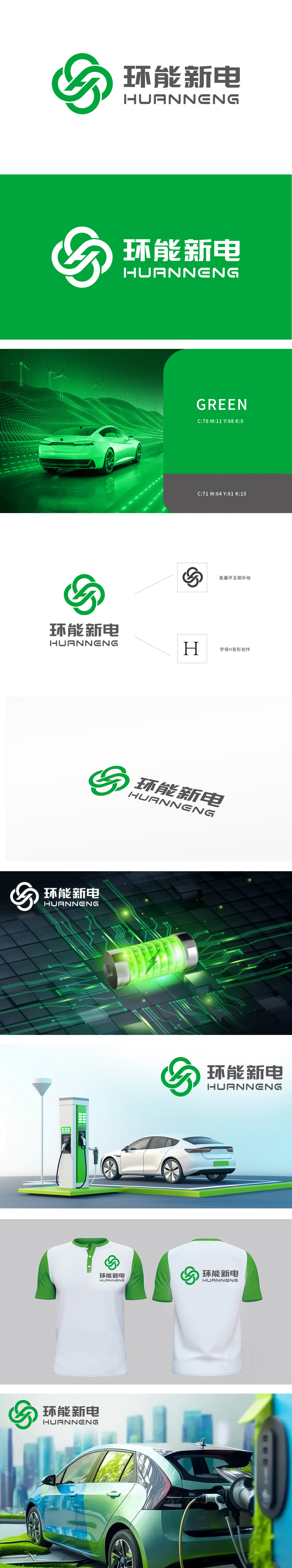 环能新电 化工/能源 LOGO设计