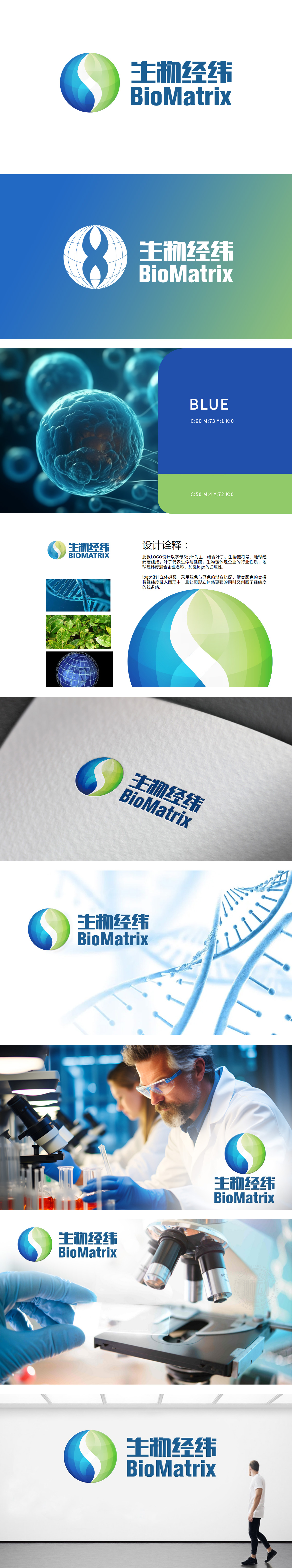 生物经纬 医疗服务 LOGO设计