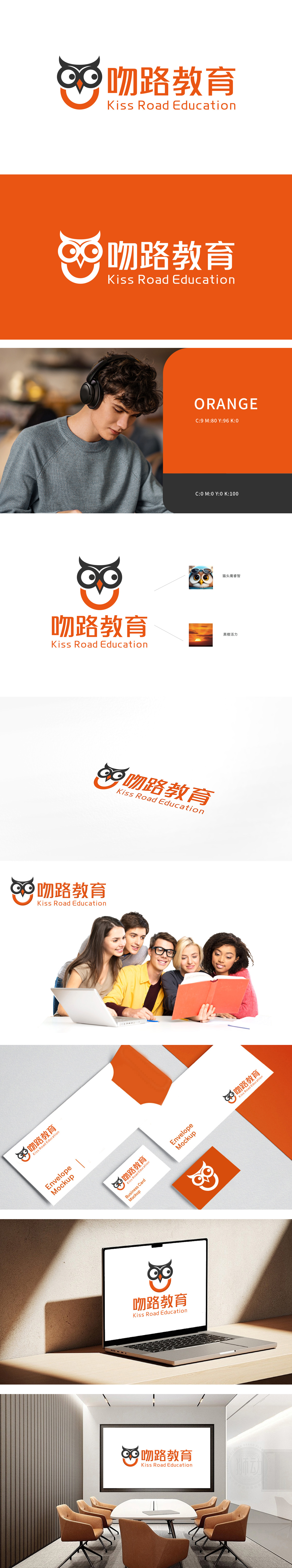 吻路教育 LOGO设计