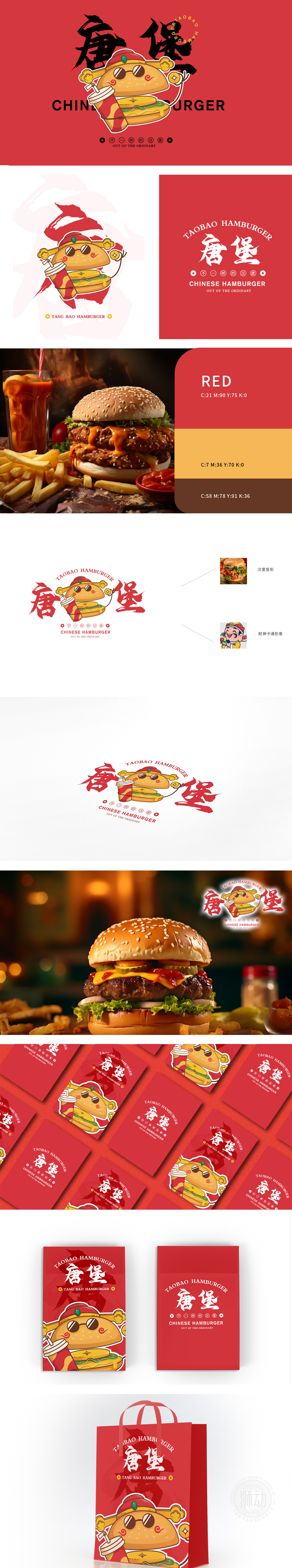 唐堡 餐饮 吉祥物设计