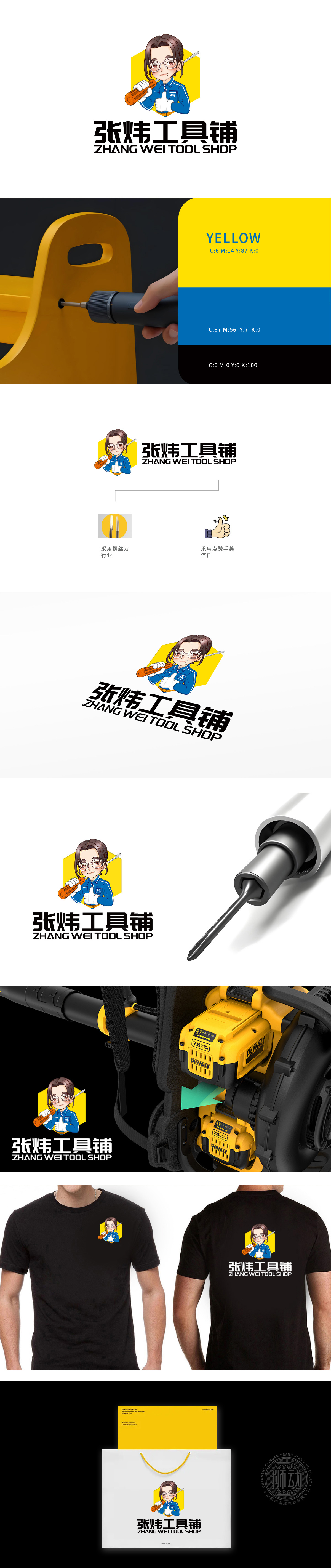 张炜工具铺 五金器械 吉祥物设计