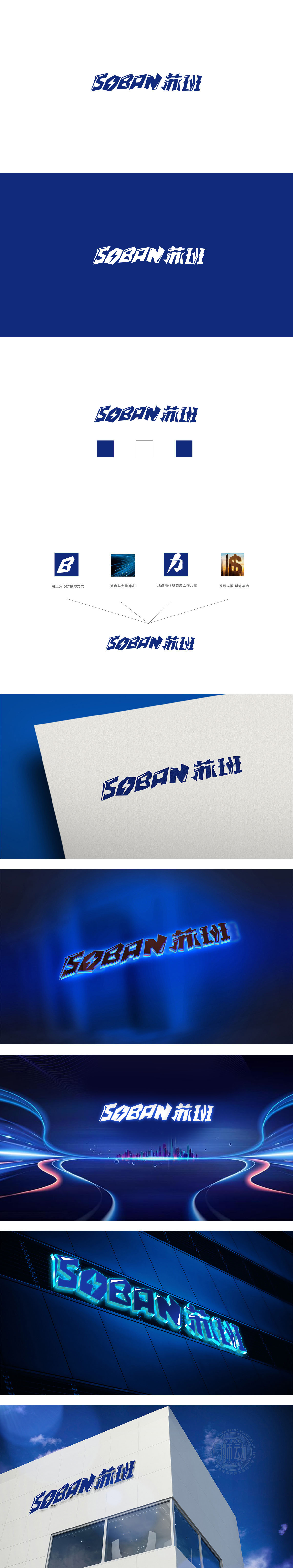 苏班电子家电产品LOGO设计