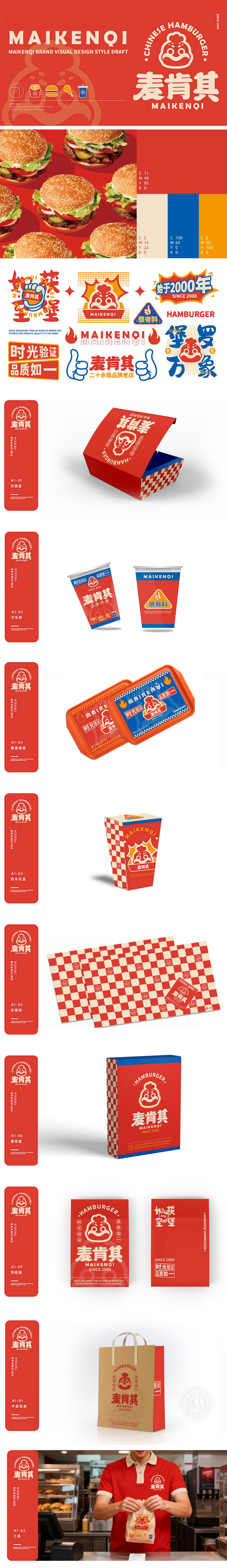 麦肯其VI餐饮LOGO吉祥物设计