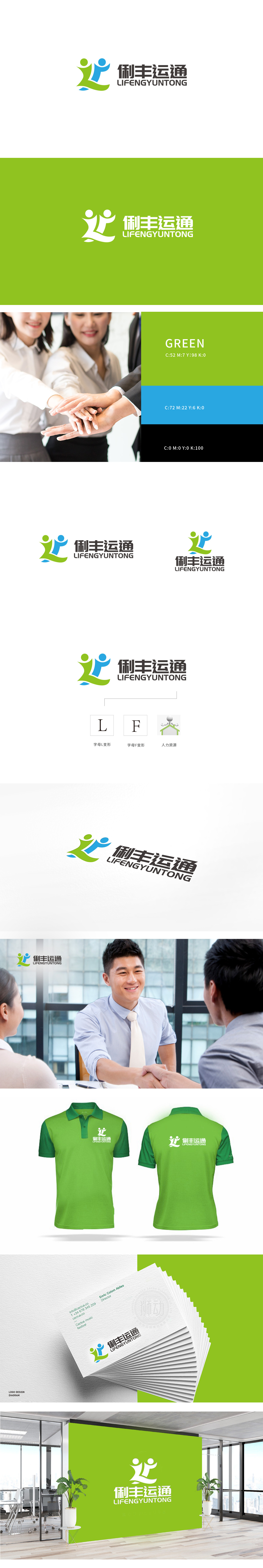 俐丰运通人力资源LOGO设计