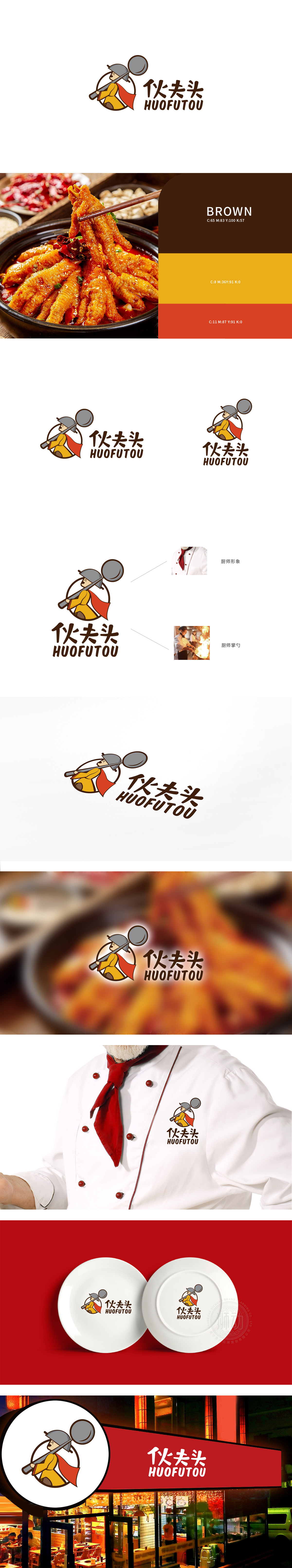 伙夫头餐饮LOGO设计