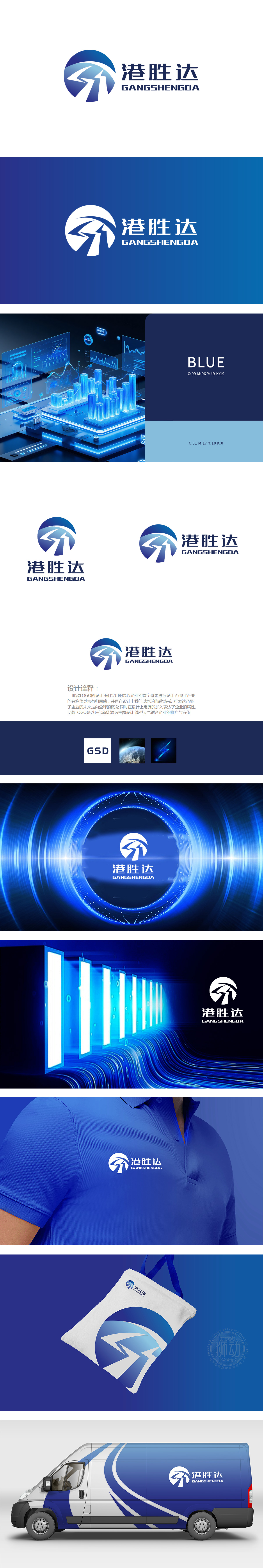 港胜达	车船航空器制造	LOGO设计