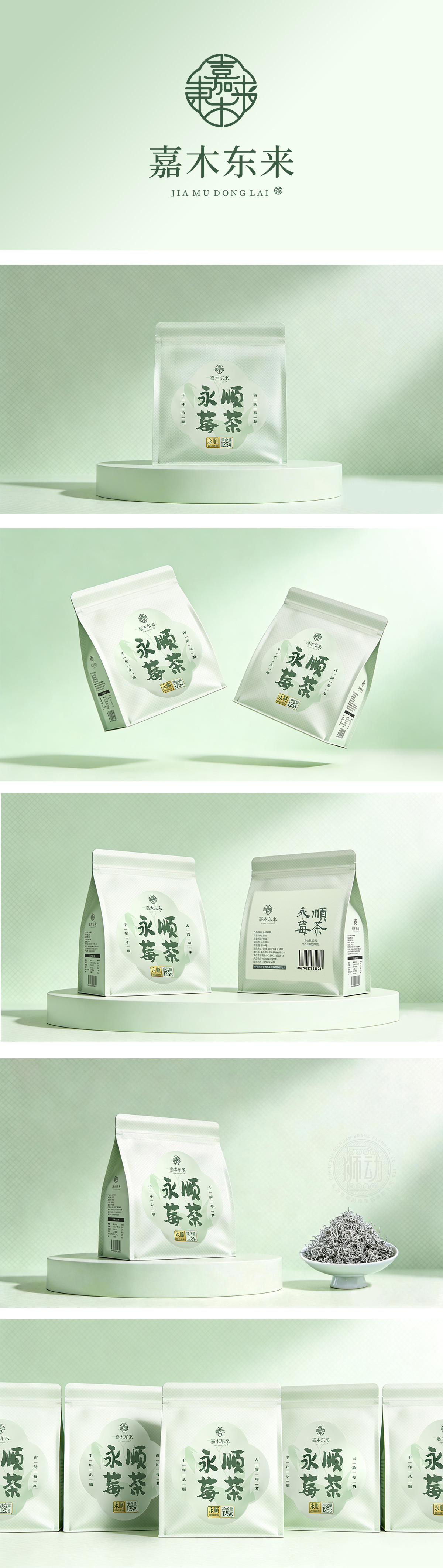 新中式简约自然清新雅致东方美学风格茶包装设计