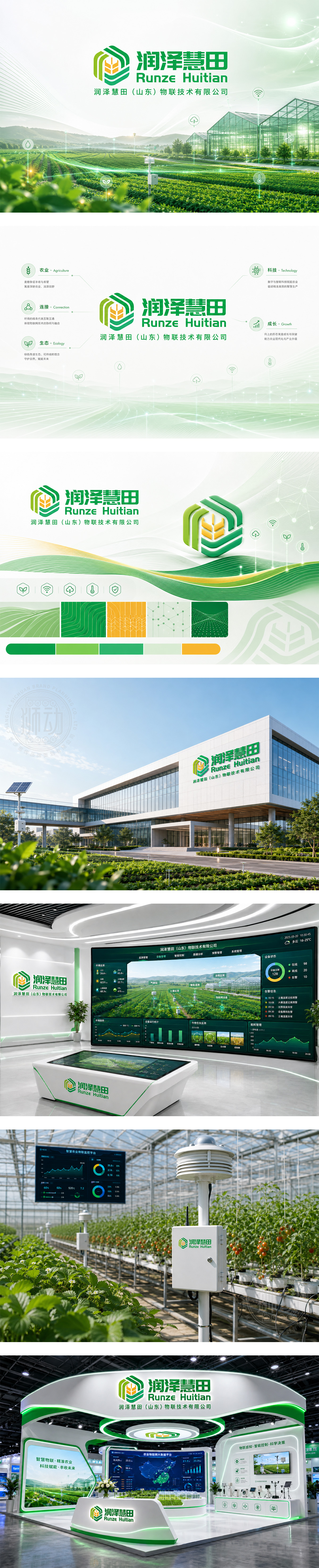 润泽慧田智慧农业解决方案智能温室控制农业大数据平台环境监测设备土壤气象水质传感
