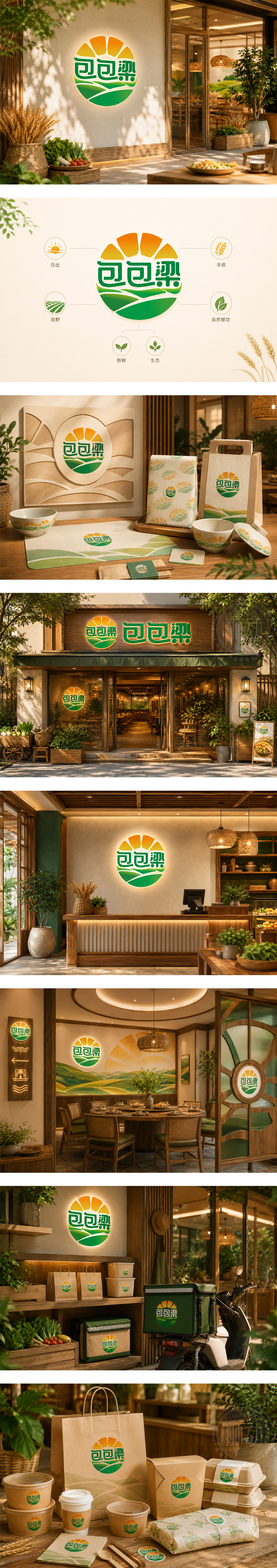 包包梁自然餐饮连锁乡村文旅融合农产品直供健康轻食品牌