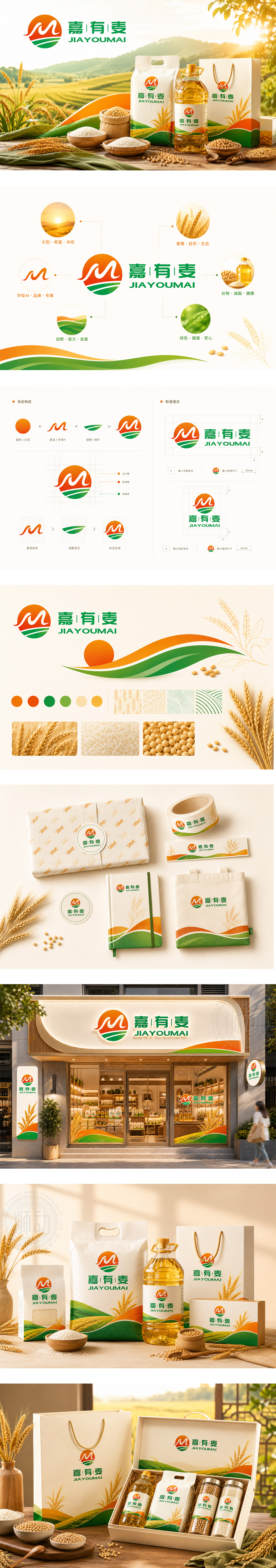 嘉有麦生态农产品农副产品供应链健康主食倡导者绿色粮油连锁粮油食品品牌