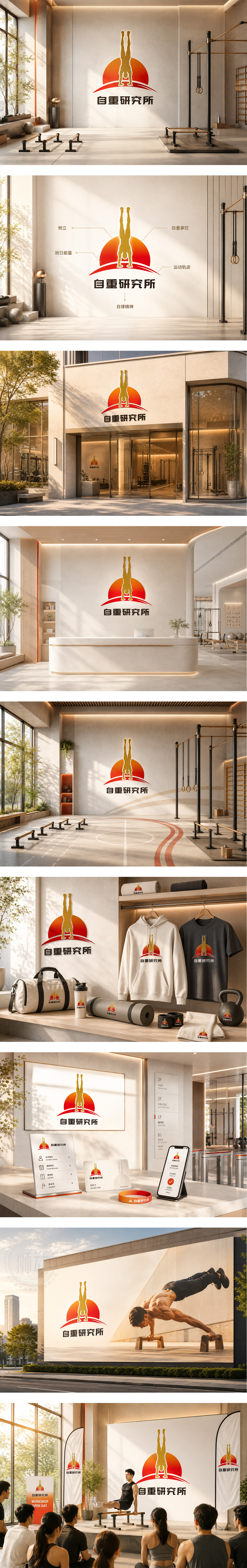 自重研究所功能性训练馆自重训练街健功能性健身馆运动生活方式品牌健身工作室品牌