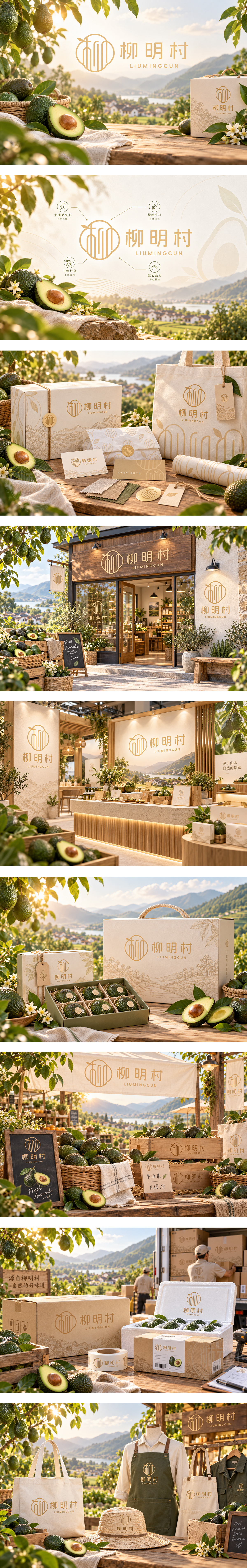 柳明村农产品牛油果生态农场乡村产业农文旅农产品品牌