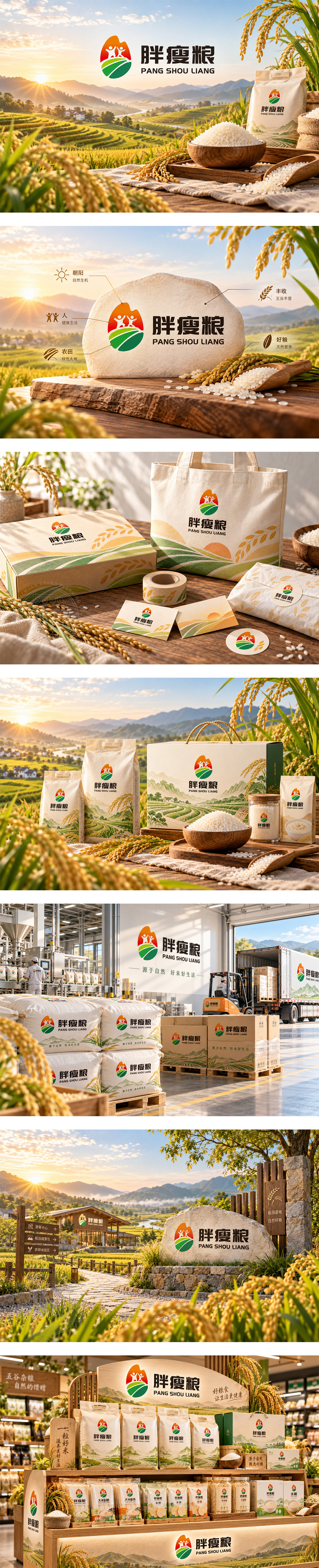 胖瘦粮大米粮油稻米农产品区域品牌有机生态产地主粮农产品品牌