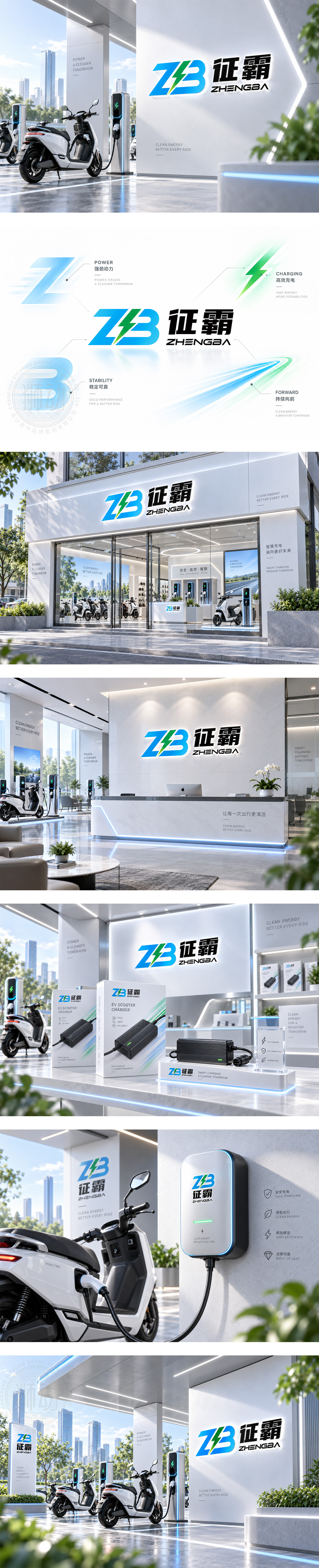 征霸电动两轮车电摩能源品牌智能充电设备与充电器产品新能源出行