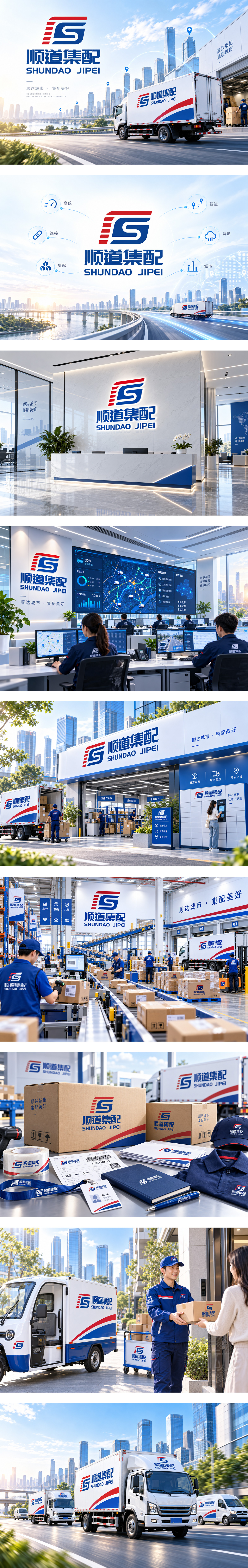 顺道集配城市配送集配仓配快递供应链智慧物流